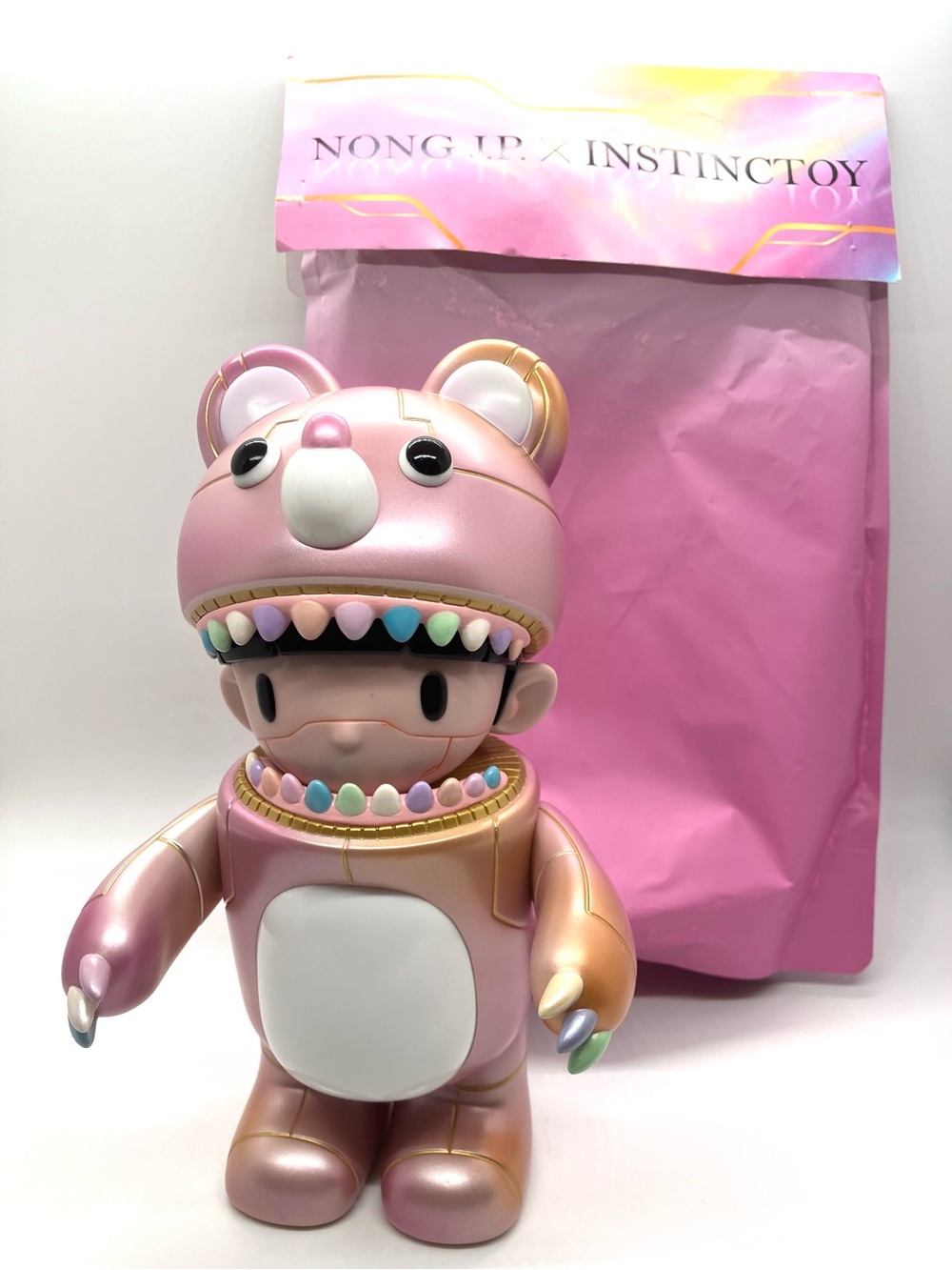Instinctoy x Nong J.P. Robotic Muckey Limited Edition Soft Vinyl Plush Art Toy - Picture 11 of 11